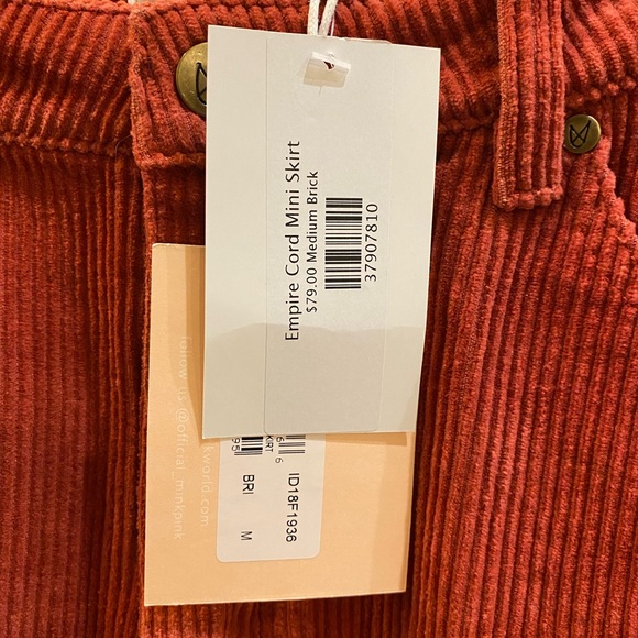 MINK PINK Empire Cord Mini Skirt - Picture 12 of 16